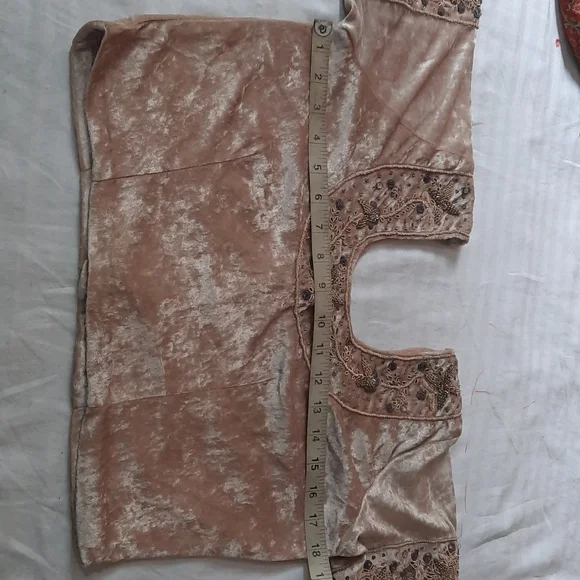 Zardosi work Valvet blouse - Picture 3 of 7